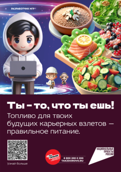 "Думай, что ешь" — платформа по профилактике ожирения у детей.